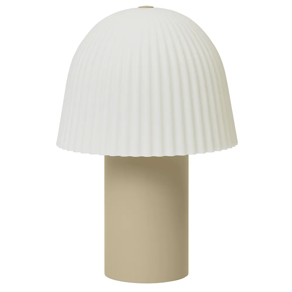Frill Portable Lamp Cashmere/White
