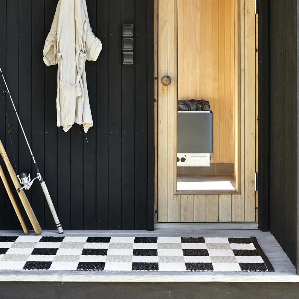 Pix Carpet 70x160 cm Black/Vanilla/Beige