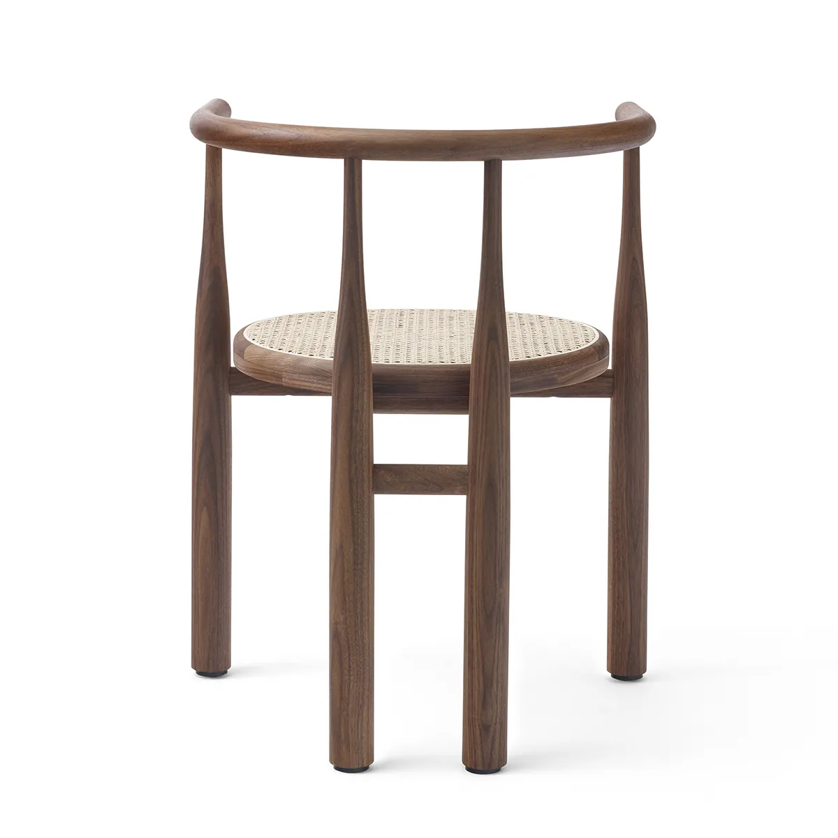 Dining Chair Bukowski Cane Walnut with armrest