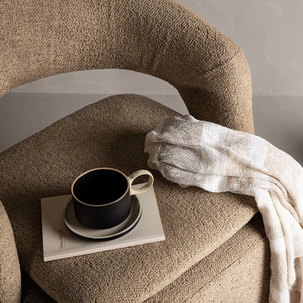 Laurel Armchair Brown Boucle