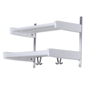 Meja Hat rack 59 cm 2 shelves White lacquered Birch