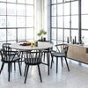 Ale dining table 135 cm white oiled oak