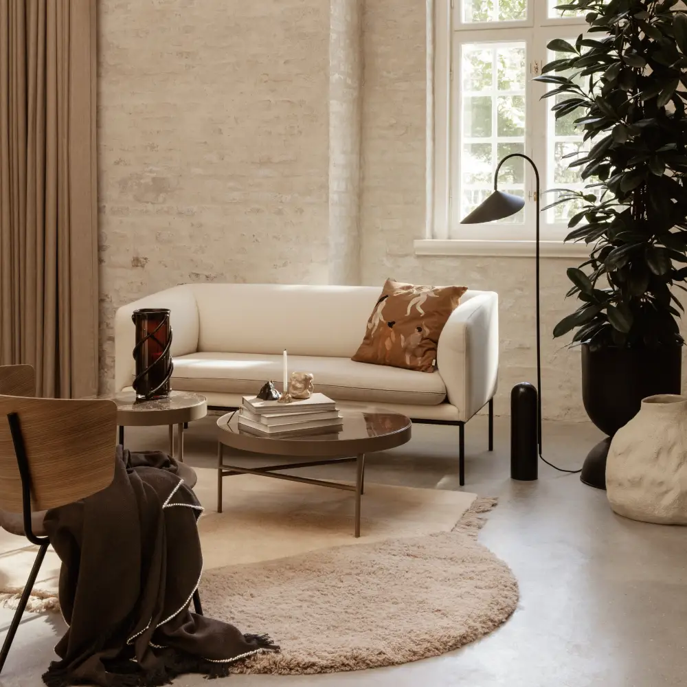 View Tufted Rug 180x180 cm - Beige