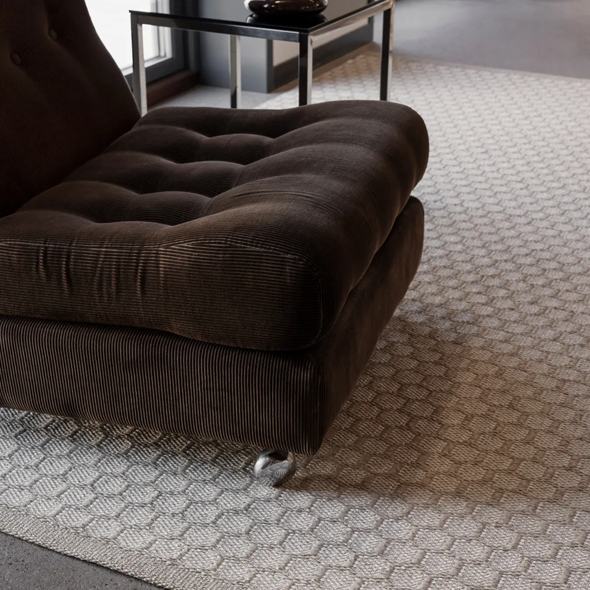 Reversible Plastic Rug MIMI Beige/Vanilla 180 x 260 cm