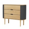 Treasures Chest of Drawers Oak/Shadow