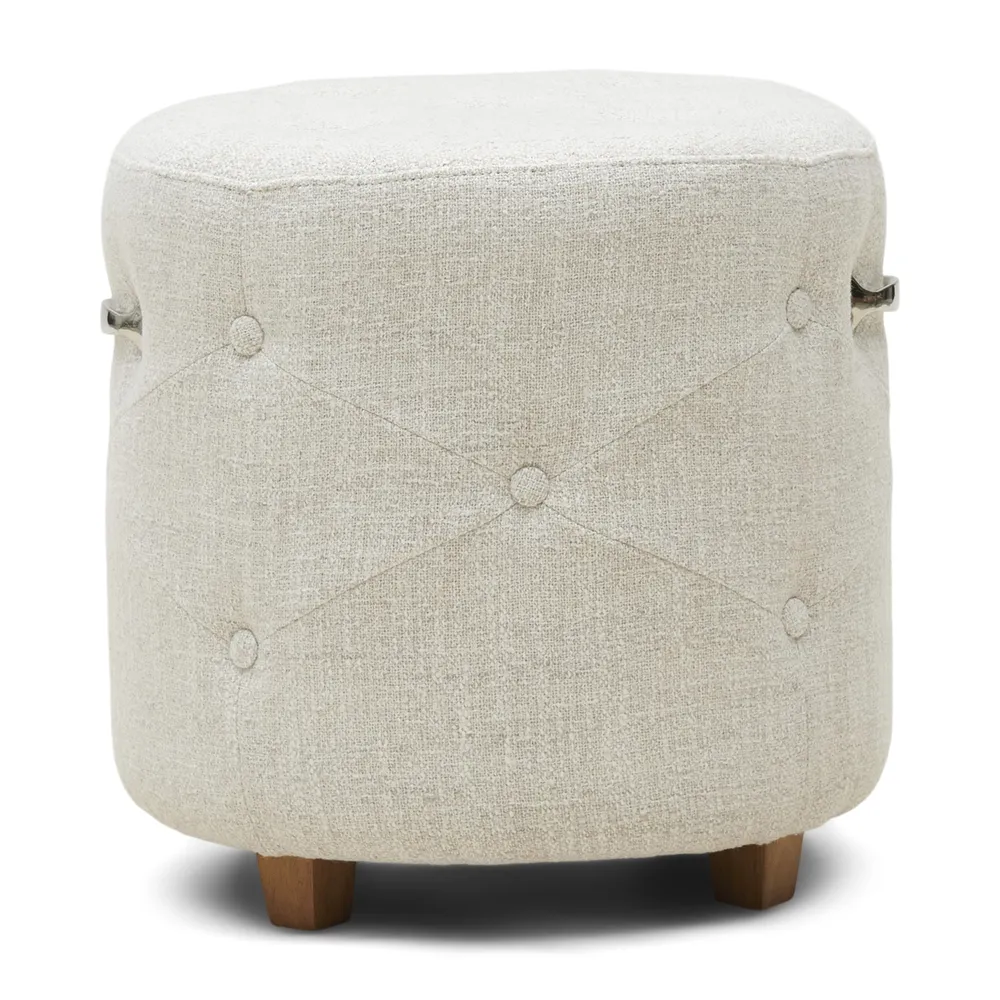 Footstool Bowery Antique White