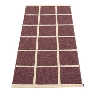 Woven Rug Criss Burgundy 70x150 cm