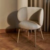 Rico Dining chair Cashmere Bouclé - Off-white