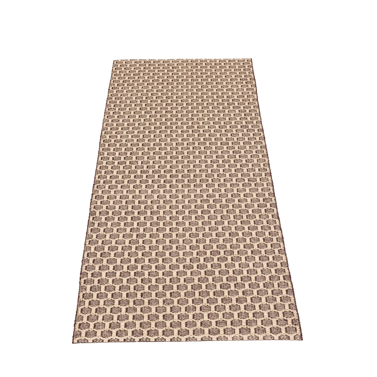 Reversible Plastic Rug MIMI Burgundy/Cream 70x300 cm