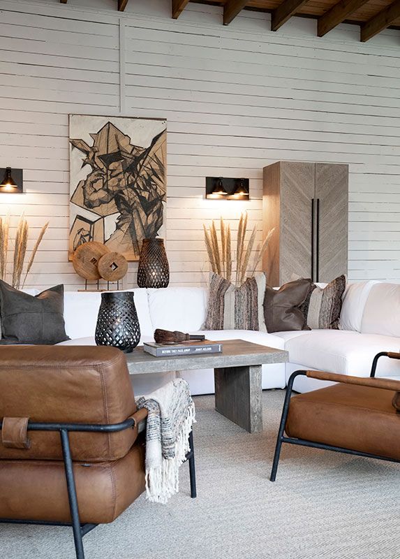 Sinclair Armchair Brown Leather