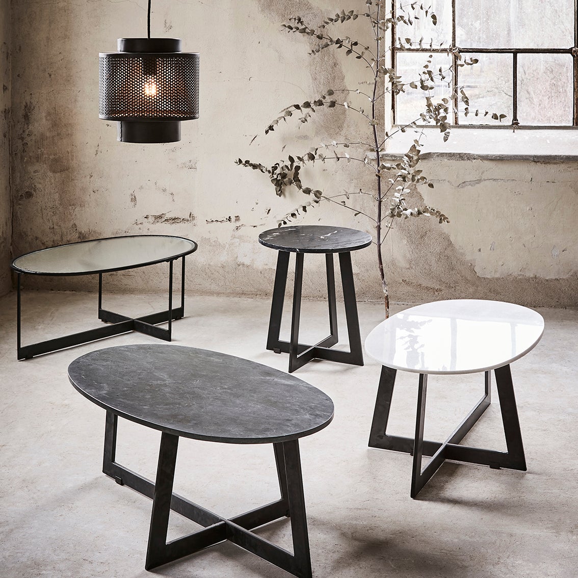 MILAN Table Black/ clear