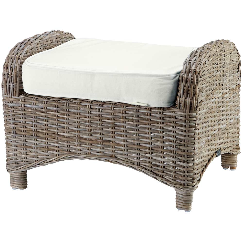 Jacksonville Footstool Kubu Grey excl. cushion