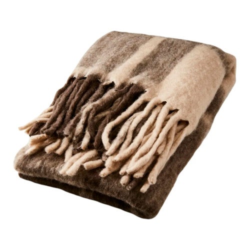 FRASSE plaid brown/beige/grey