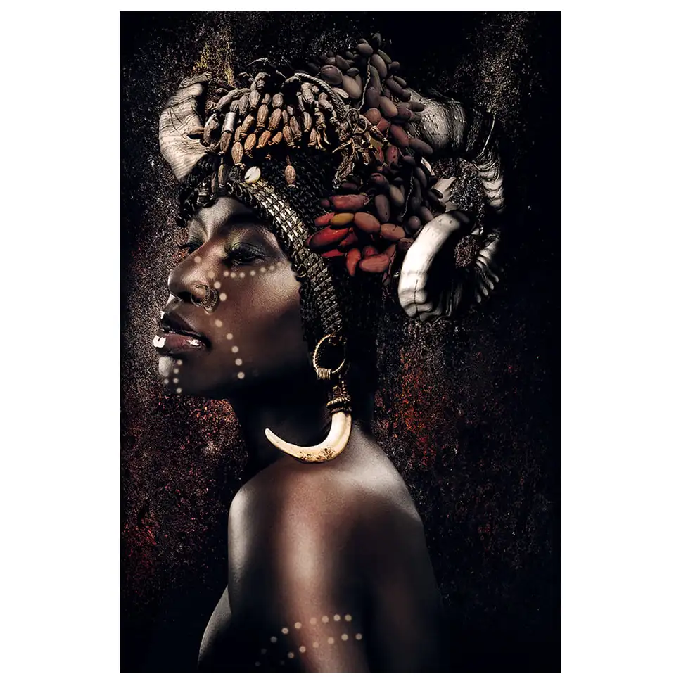 Wall decor Queen of Africa 100x150 cm