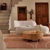 Handwoven Rug in Jute Gesso Terracotta 200x300 cm