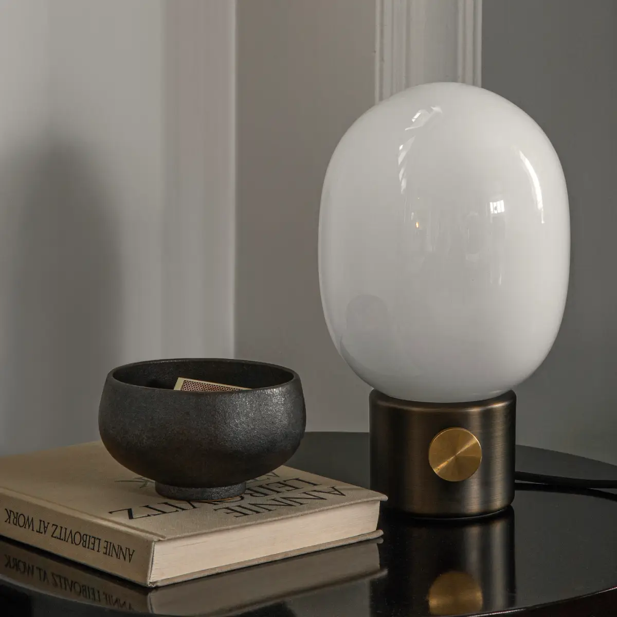 JWDA Table Lamp Brass Bronzed Small