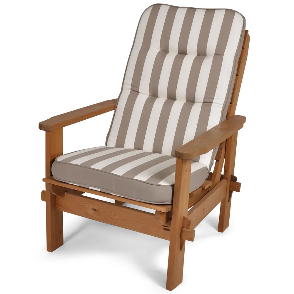 High woodline Cushion Taupe striped