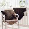 Curly sheepskin 60x95 cm Dark Brown
