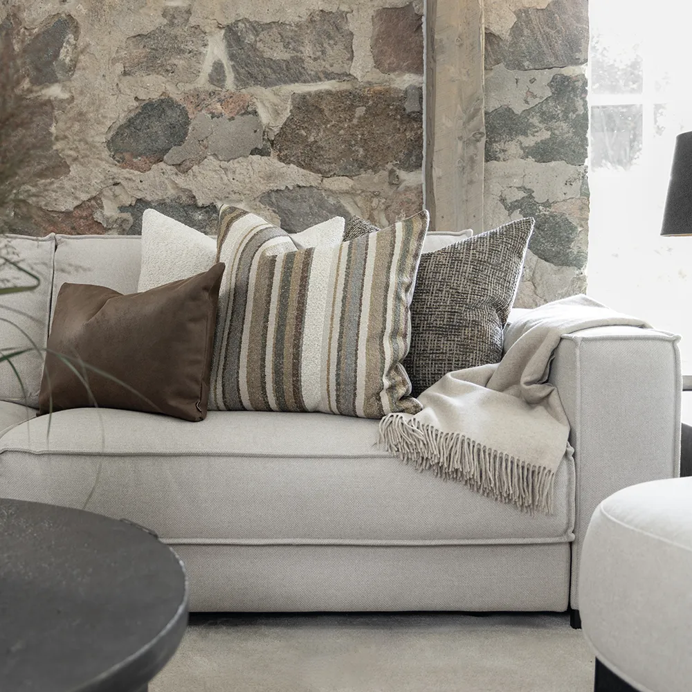 Sassi Stripe Linen cushion cover 60x40 cm