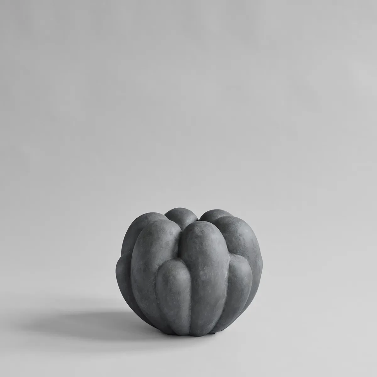 Handmade Vase Bloom Mini Dark Grey H27 cm