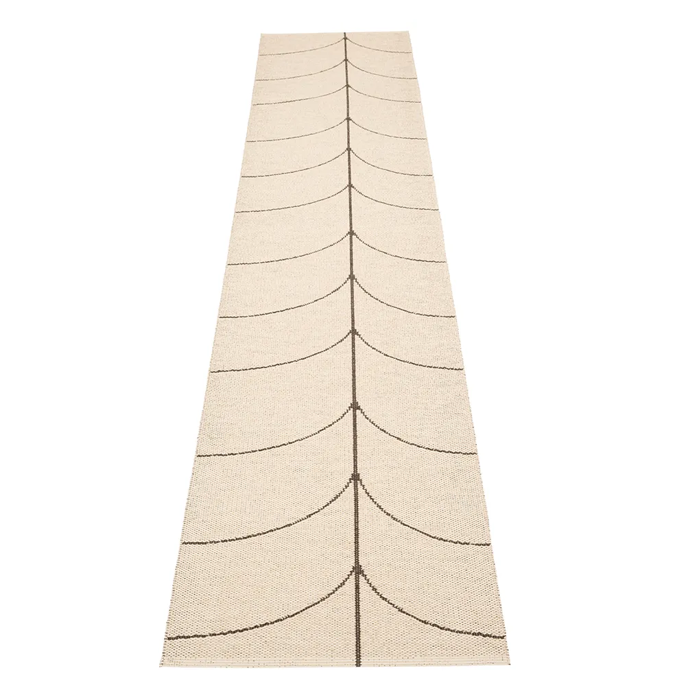 Woven Rug Leif Dark Brown 70x360 cm