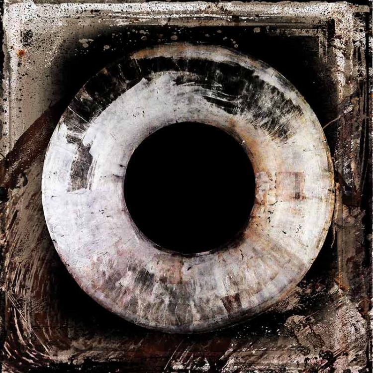 Wall decoration Circle Earth Colour 100X100 Cm