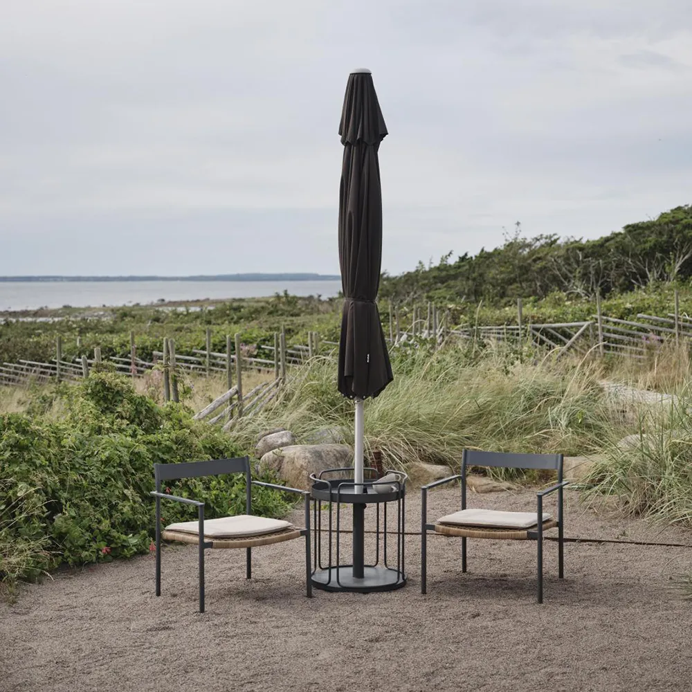 ABRIOLA - Parasol Ø330 cm-black