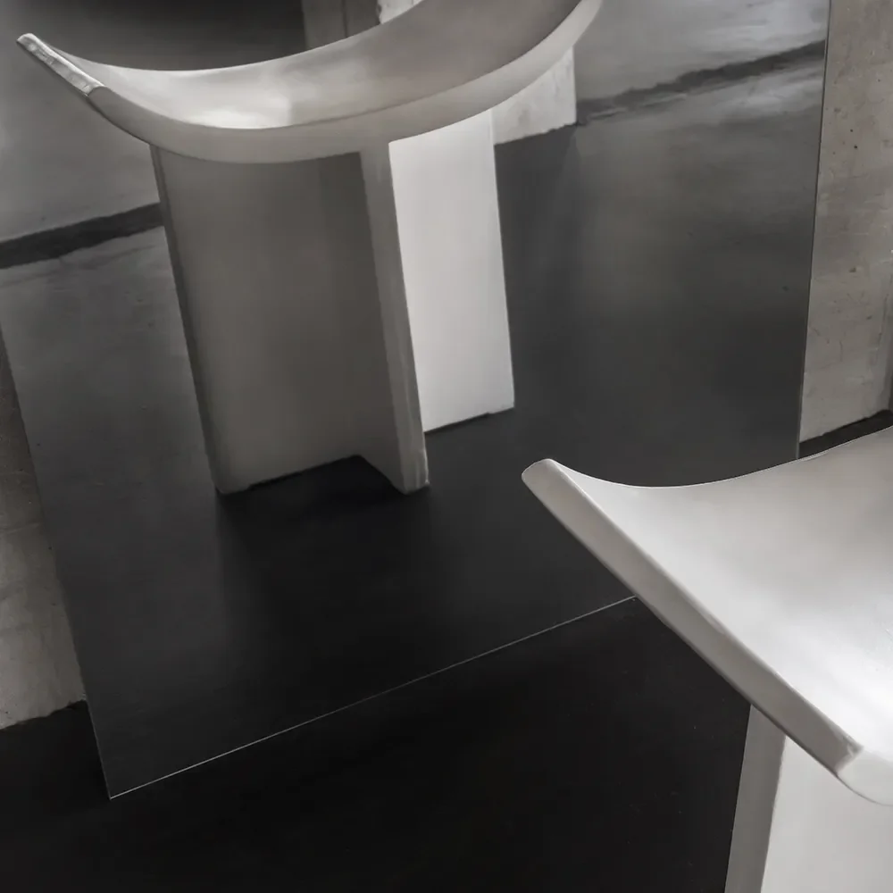 Brutus Stool - Bone White