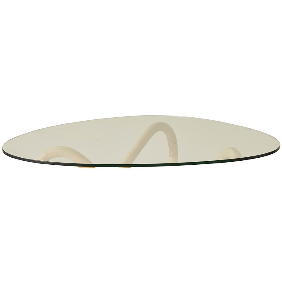 Wave Glass disc drop shaped 89X96