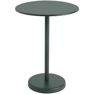 Linear Steel Bar table Ø70 h: 95 cm Dark Green 