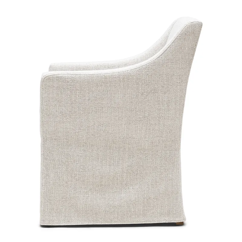 Firenze dining chair rich tweed antique white