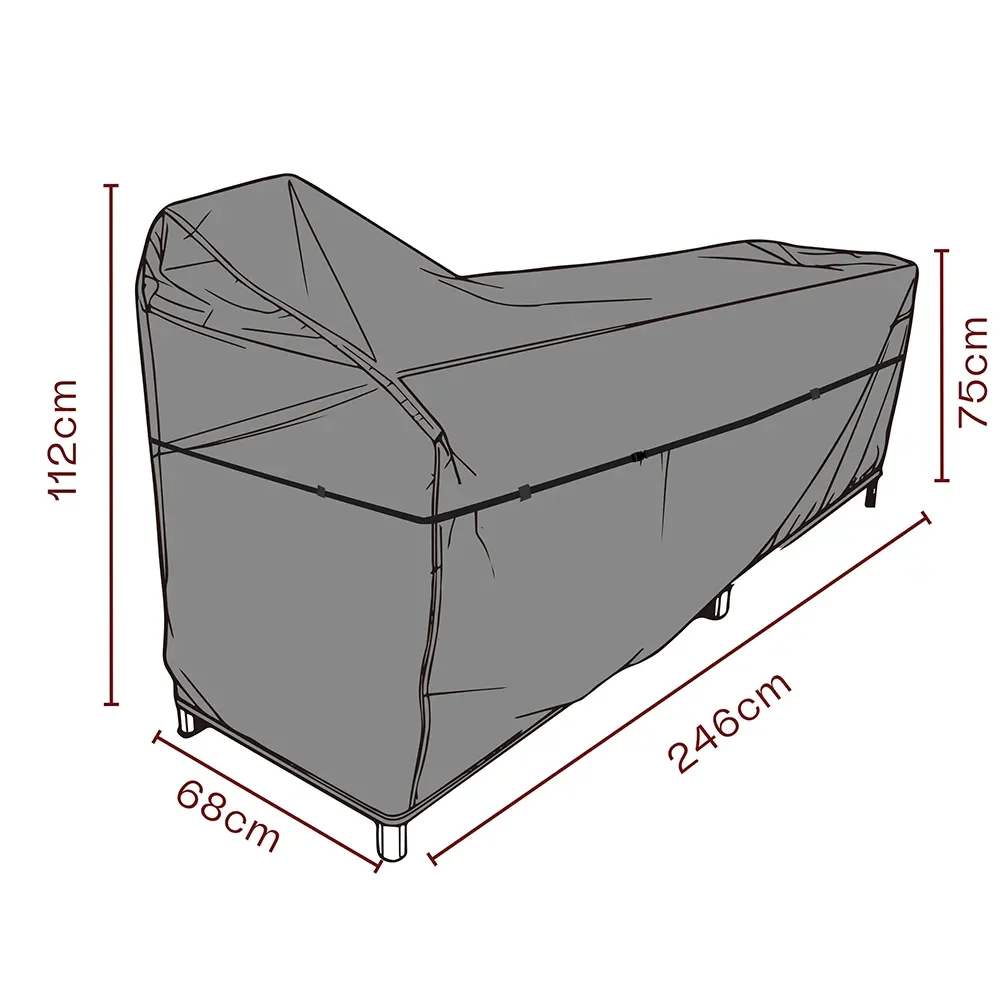 Furniture cover outdoor kitchen 246x68x112/75 cm Premium