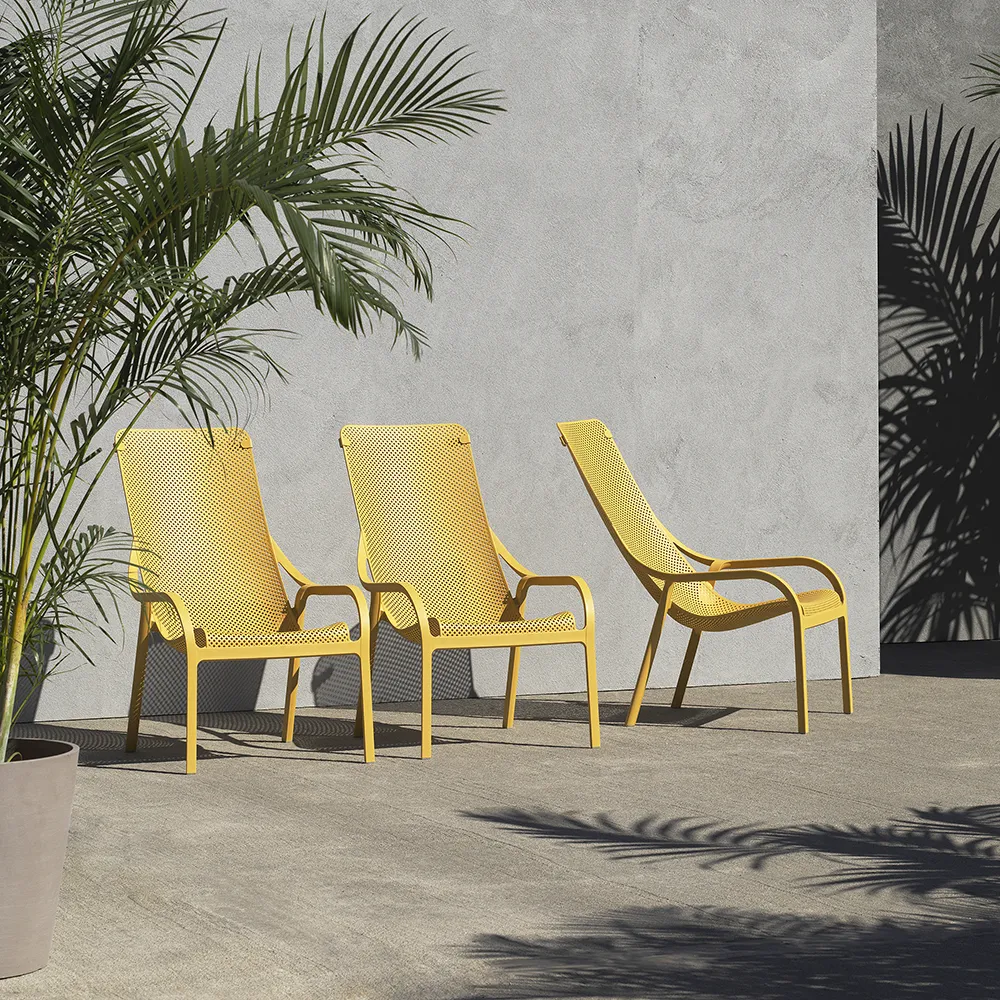 Net lounge armchair Anthracite