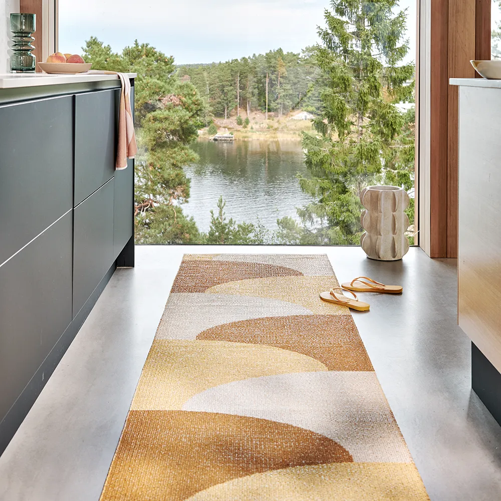 Hill carpet Ochre/Pale yellow/Cream 70 x 270cm