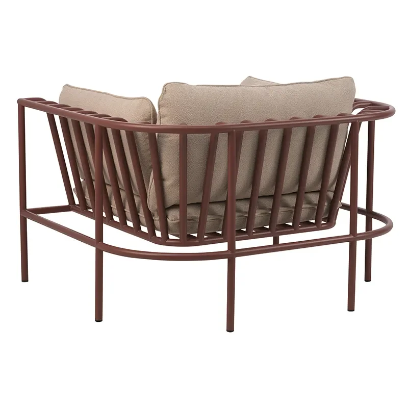 Collier armchair  Zin red / Teddy beige