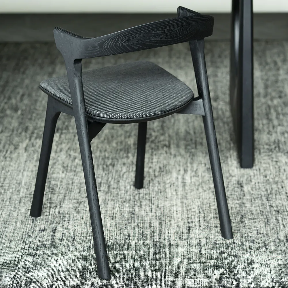 Bok Spisebordsstol sort eg/soft black fabric