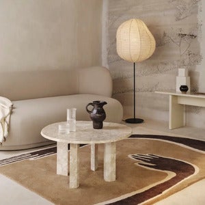 Pose Tufted Rug 200x300 cm - Dark Coffee/Off White