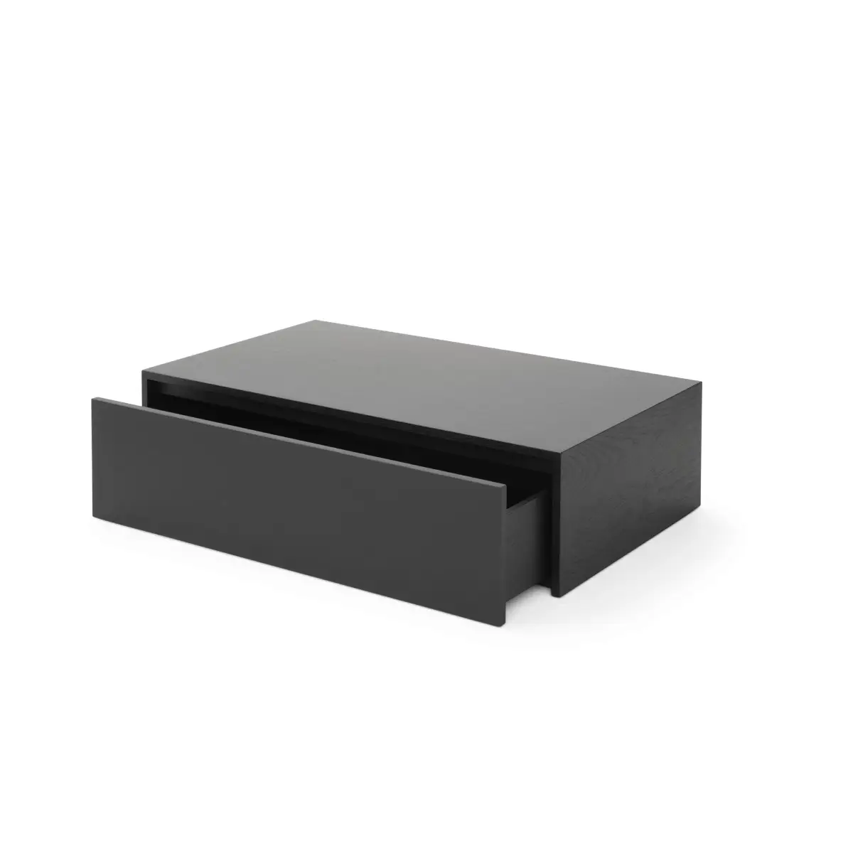 Mass Coffee Table High w. Drawer Black Stained Oak