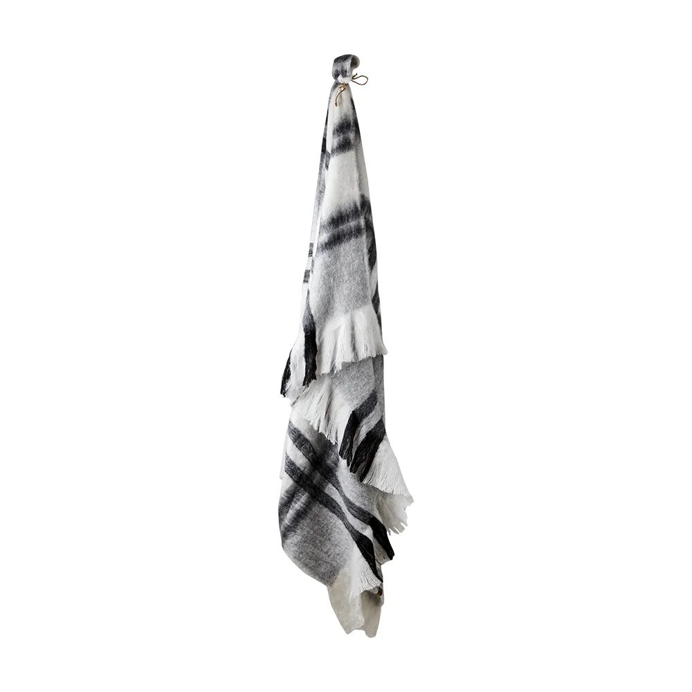 FRASSE Blanket Black/grey/white