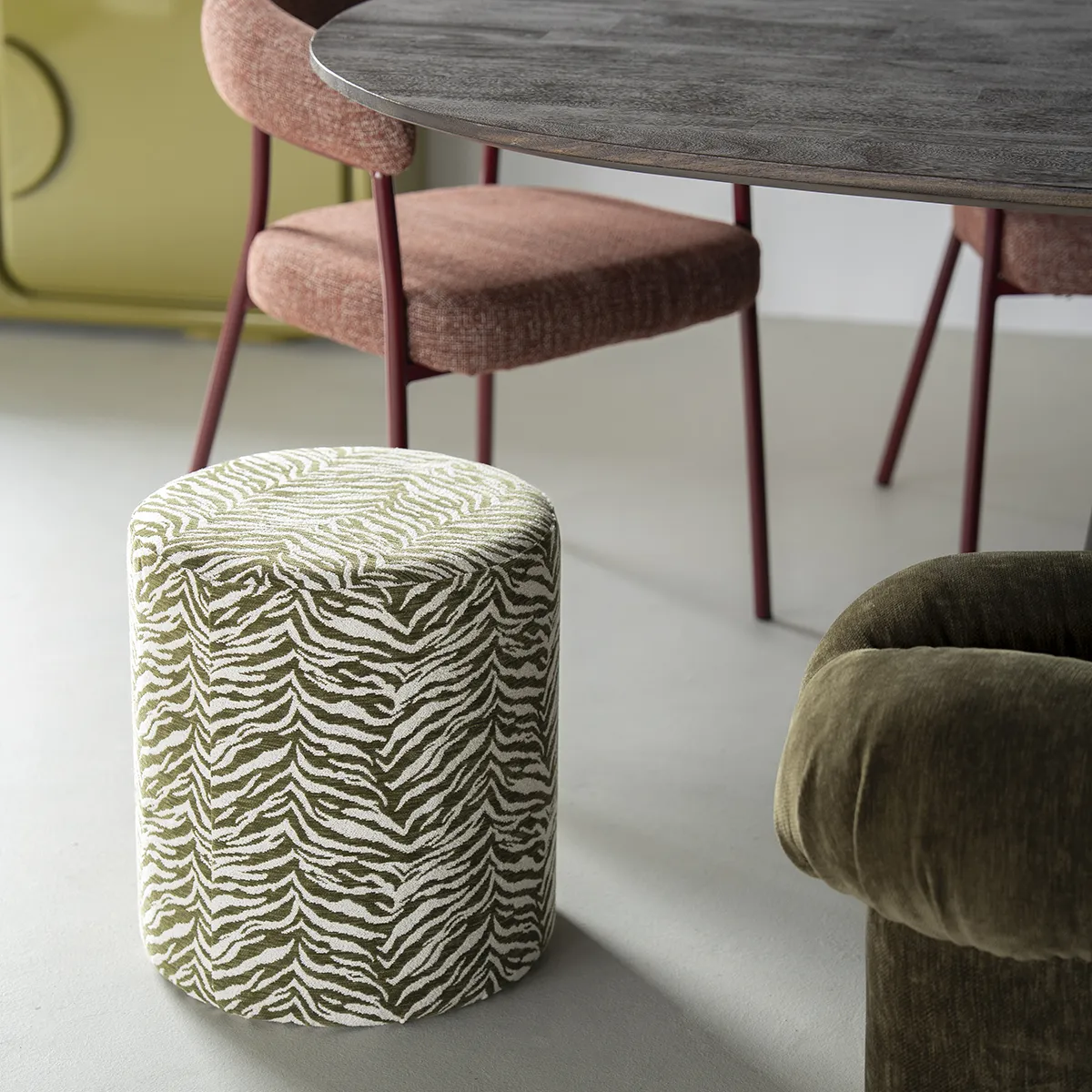 Pouf Tigra Green H42 cm