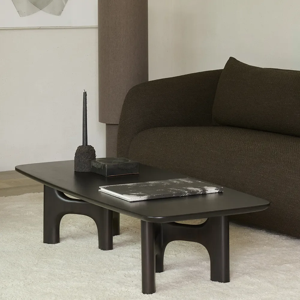 Coffee Table in Mahogany Flow Rose Brown