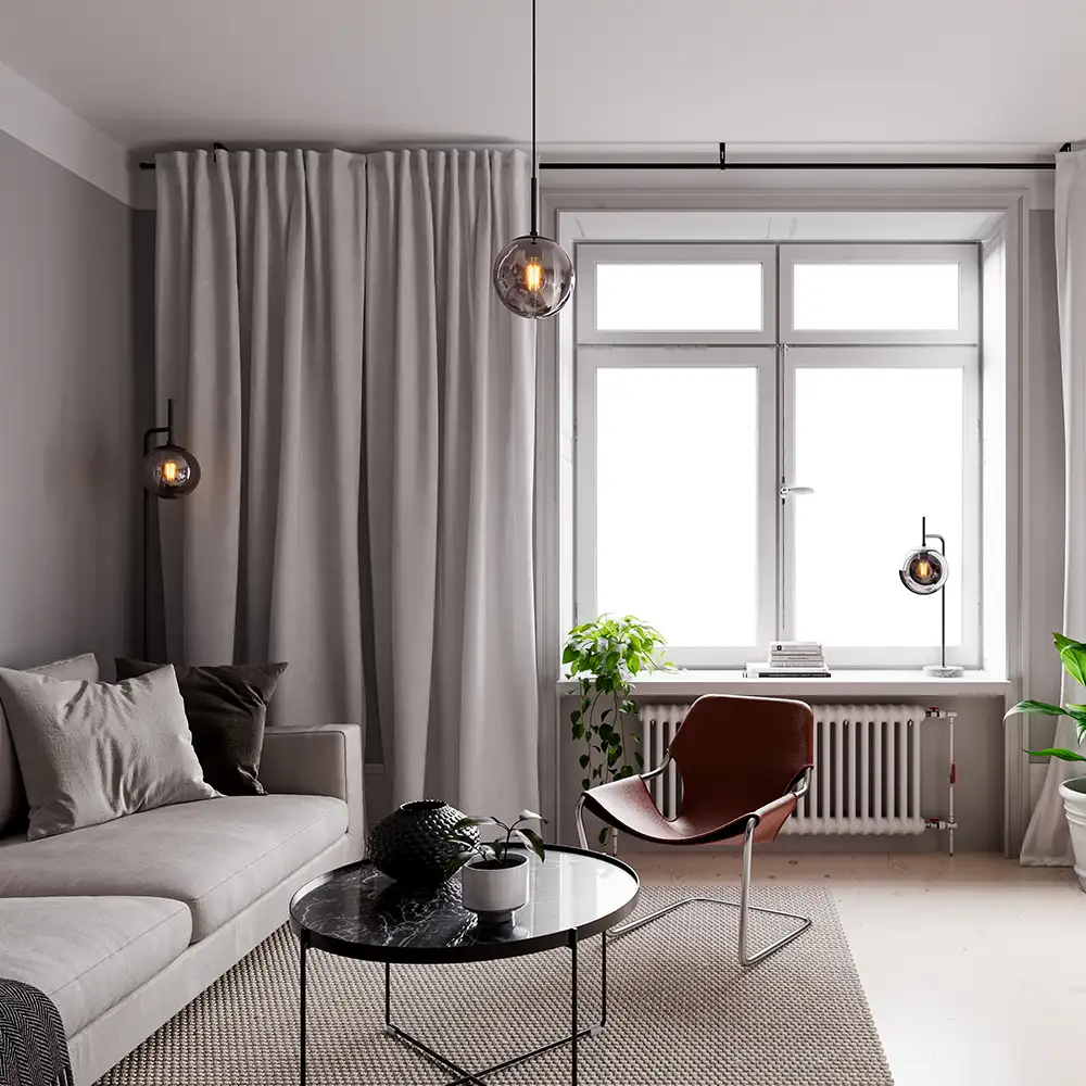 Boyle Floor Lamp Smoke Grey