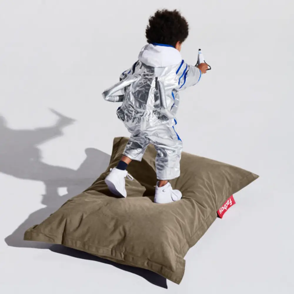 junior canvas recycled taupe grey