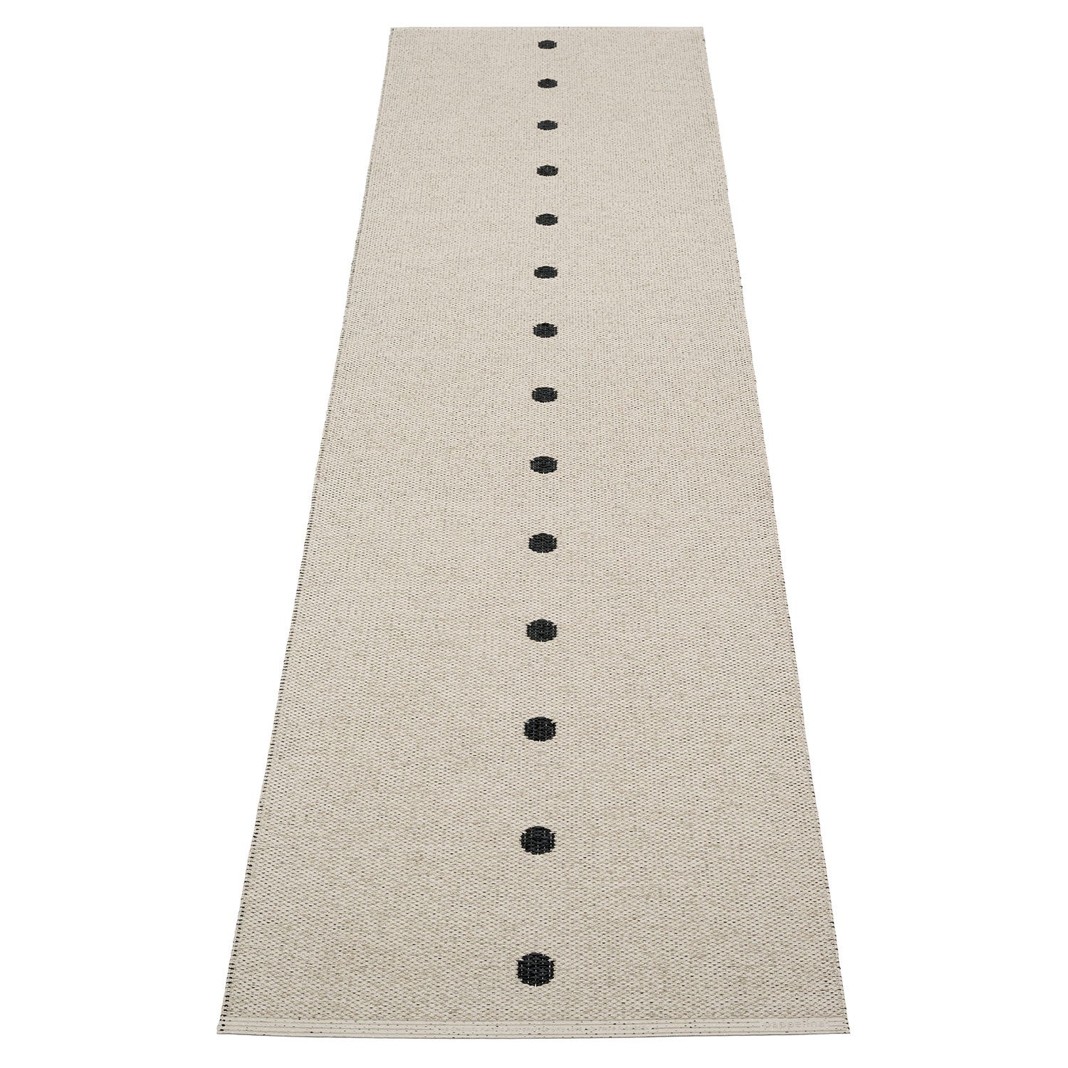 Peg Carpet 70x280 cm black / linen