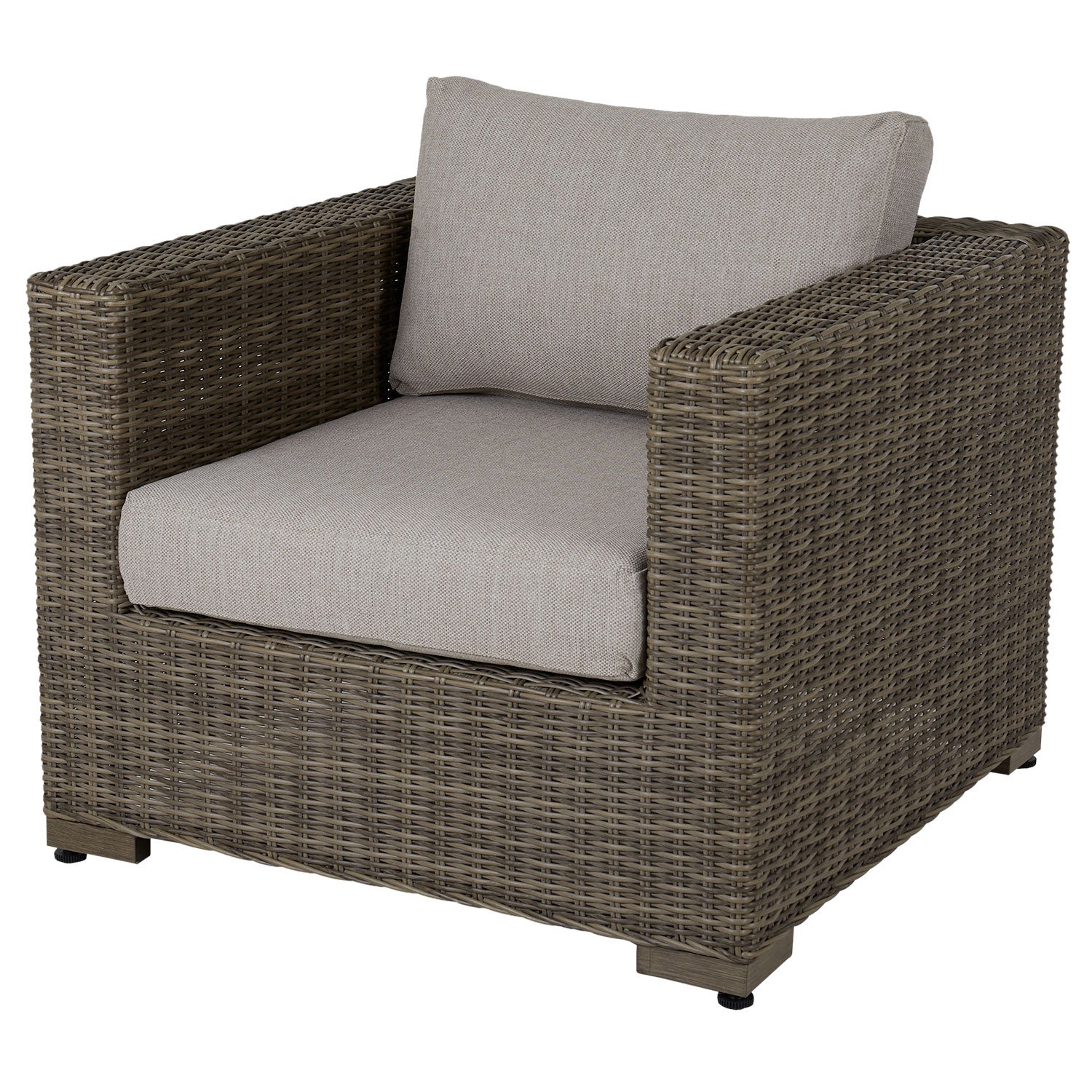 Ninja armchair rustic rattan incl. water-repellent cushions