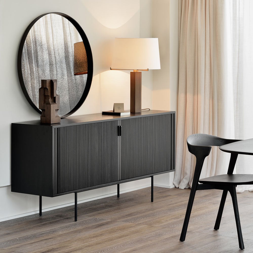  Block Organic sculpture espressovarnished mahogany