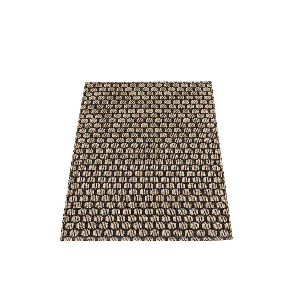 Reversible Plastic Rug MIMI Black/Beige 70x180 cm