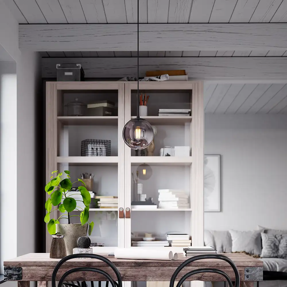 Boyle Ceiling Light Ø18cm Smoke grey