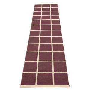 Woven Rug Criss Burgundy 70x300 cm