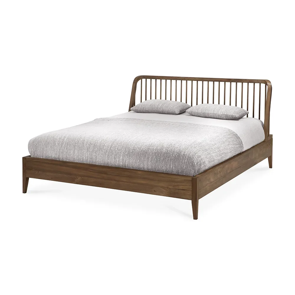 Spindle Bed frame 160x200 Teak